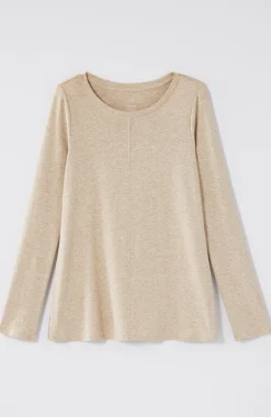 Long-Sleeve Pima Crew-Neck Tee