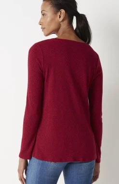 Long-Sleeve Pima Crew-Neck Tee