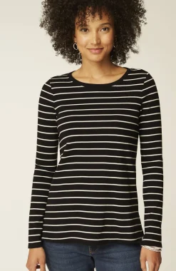 Long-Sleeve Pima Crew-Neck Tee