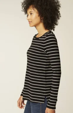 Long-Sleeve Pima Crew-Neck Tee