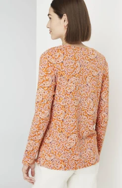 Long-Sleeve Pima Crew-Neck Tee