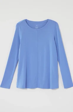 Long-Sleeve Pima Crew-Neck Tee