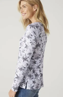 Long-Sleeve Pima Crew-Neck Tee