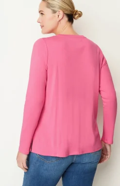 Long-Sleeve Pima Crew-Neck Tee