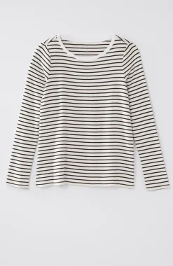 Long-Sleeve Pima Crew-Neck Tee