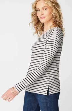 Long-Sleeve Pima Crew-Neck Tee