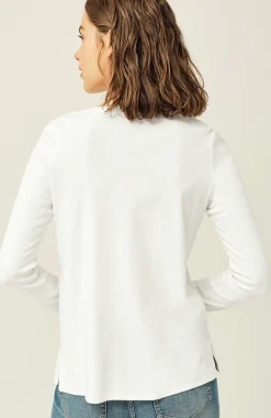 Long-Sleeve Pima Crew-Neck Tee