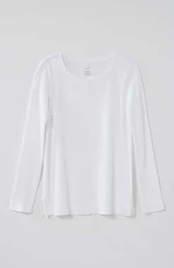 Long-Sleeve Pima Crew-Neck Tee