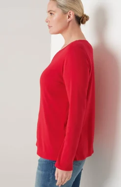 Long-Sleeve Pima Crew-Neck Tee