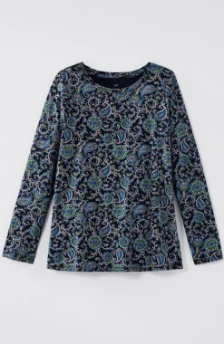 Long-Sleeve Pima Crew-Neck Tee