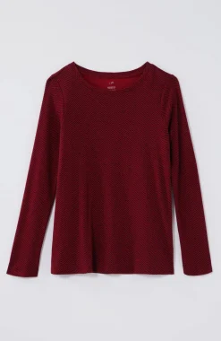 Long-Sleeve Pima Crew-Neck Tee
