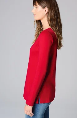 Long-Sleeve Pima Crew-Neck Tee