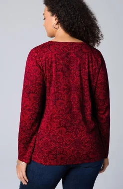 Long-Sleeve Pima Crew-Neck Tee