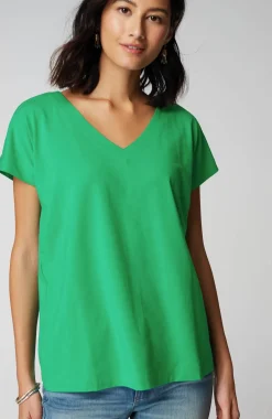 Luxe Supima® Pleat-Back Tee