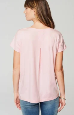 Luxe Supima® Pleat-Back Tee