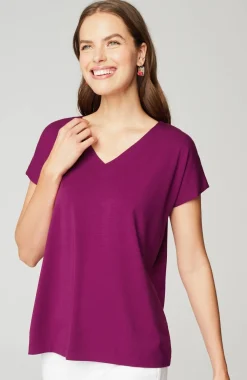 Luxe Supima® Pleat-Back Tee
