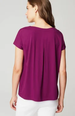 Luxe Supima® Pleat-Back Tee
