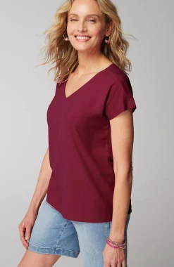 Luxe Supima® Pleat-Back Tee