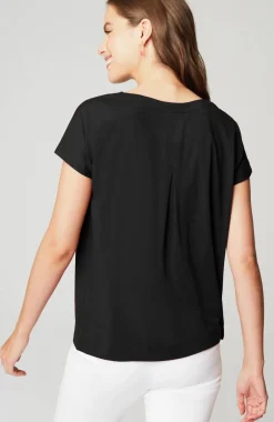 Luxe Supima® Pleat-Back Tee