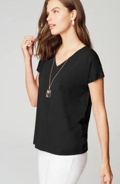 Luxe Supima® Pleat-Back Tee
