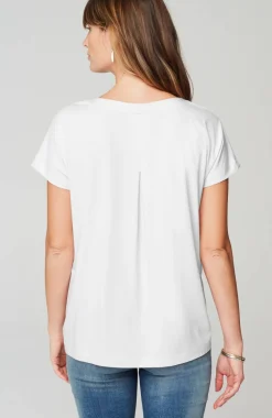 Luxe Supima® Pleat-Back Tee
