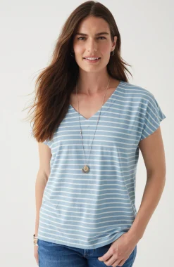 Luxe Supima® Pleat-Back Tee