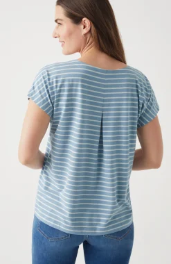 Luxe Supima® Pleat-Back Tee