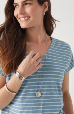 Luxe Supima® Pleat-Back Tee