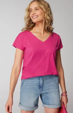Luxe Supima® Pleat-Back Tee