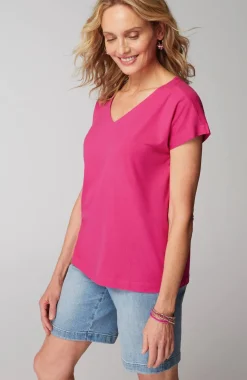 Luxe Supima® Pleat-Back Tee