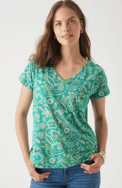 Luxe Supima® Pleat-Back Tee