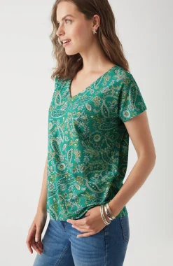 Luxe Supima® Pleat-Back Tee