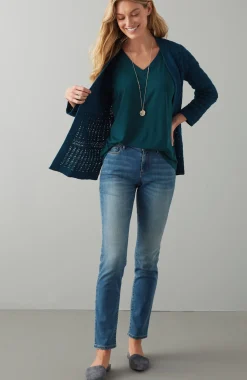 Luxe Supima® Pleat-Back Tee