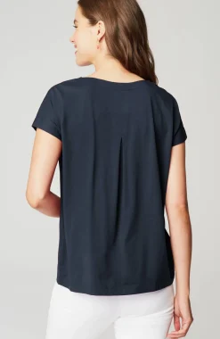 Luxe Supima® Pleat-Back Tee