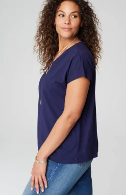 Luxe Supima® Pleat-Back Tee
