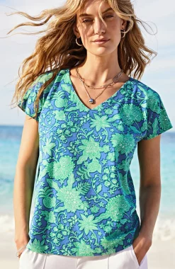 Luxe Supima® Pleat-Back Tee