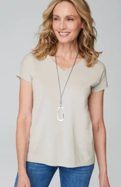 Luxe Supima® Pleat-Back Tee