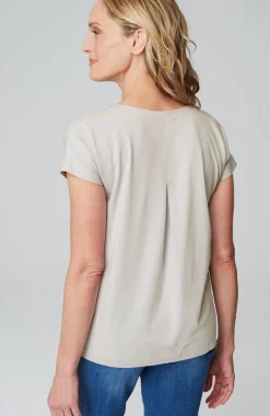 Luxe Supima® Pleat-Back Tee