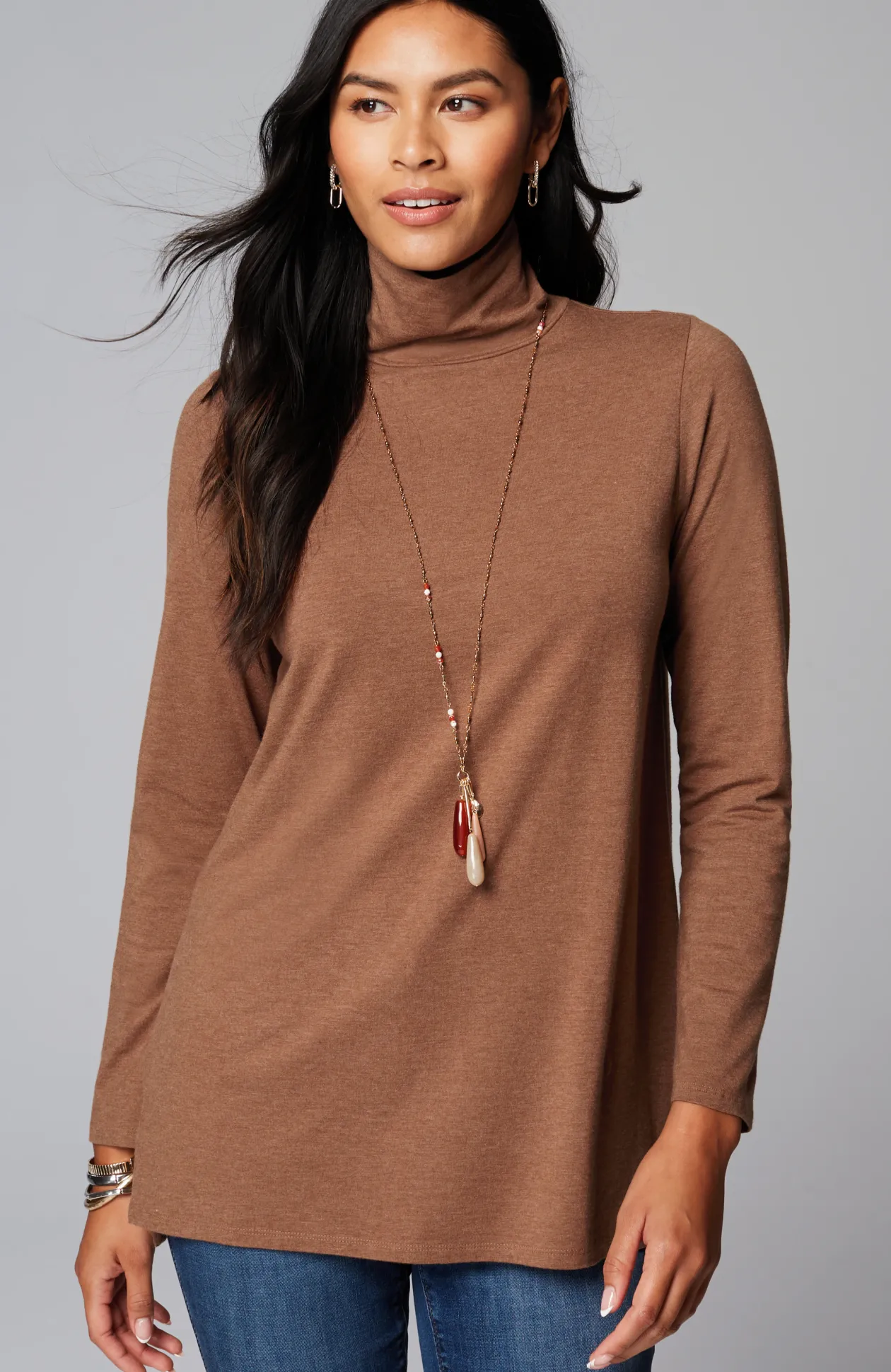 Luxe Supima® Turtleneck Tunic