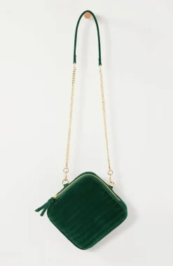 Luxe Velvet Quilted Purse