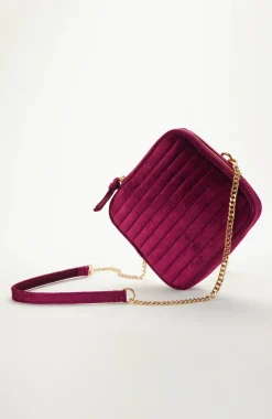 Luxe Velvet Quilted Purse