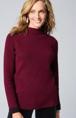 Majestic Funnel-Neck Sweater