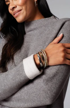 Majestic Funnel-Neck Sweater