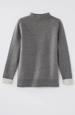 Majestic Funnel-Neck Sweater