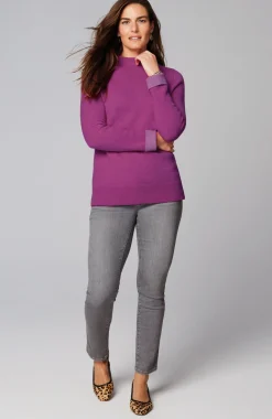 Majestic Funnel-Neck Sweater