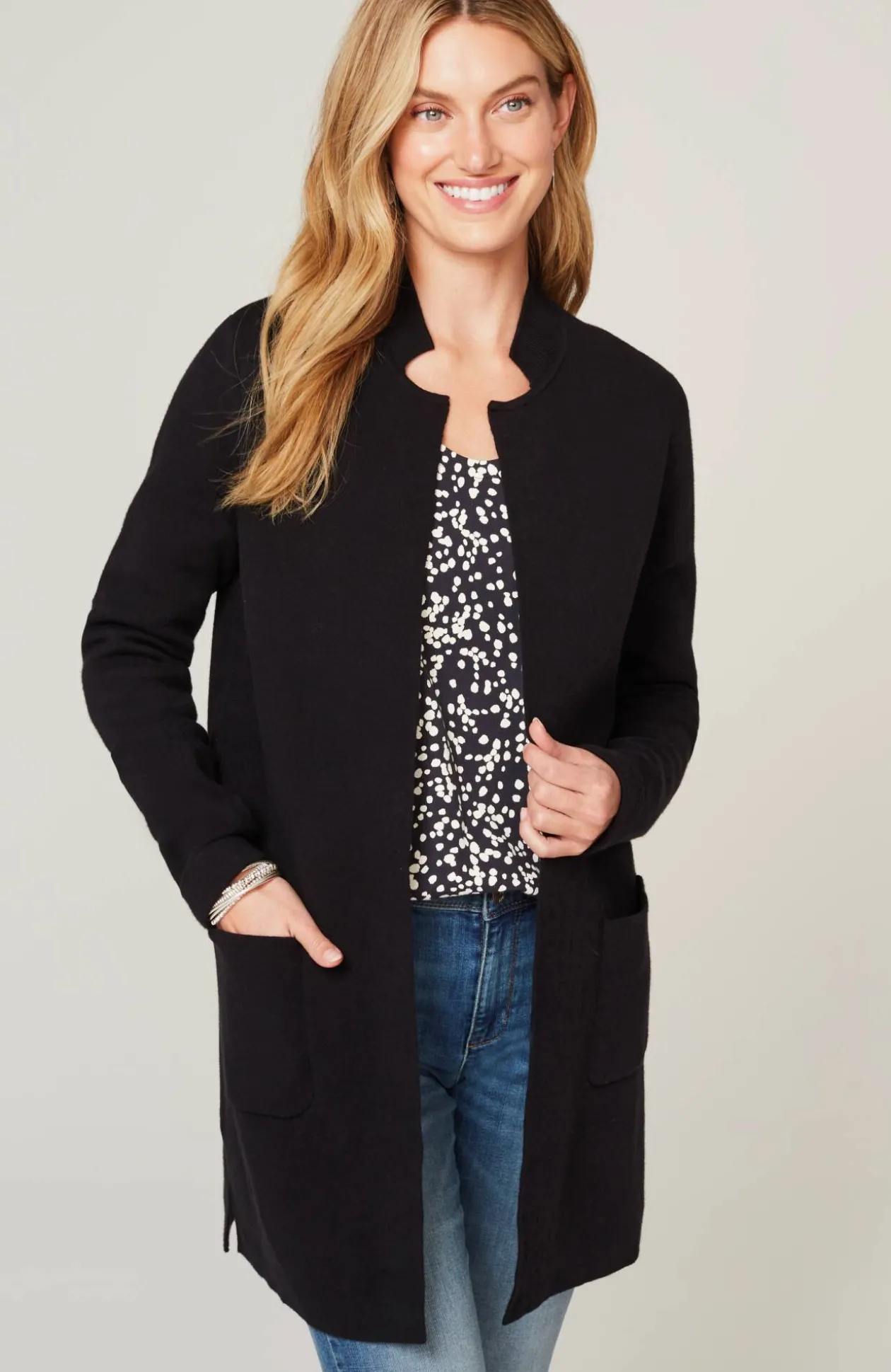 Majestic Open-Front Cardi