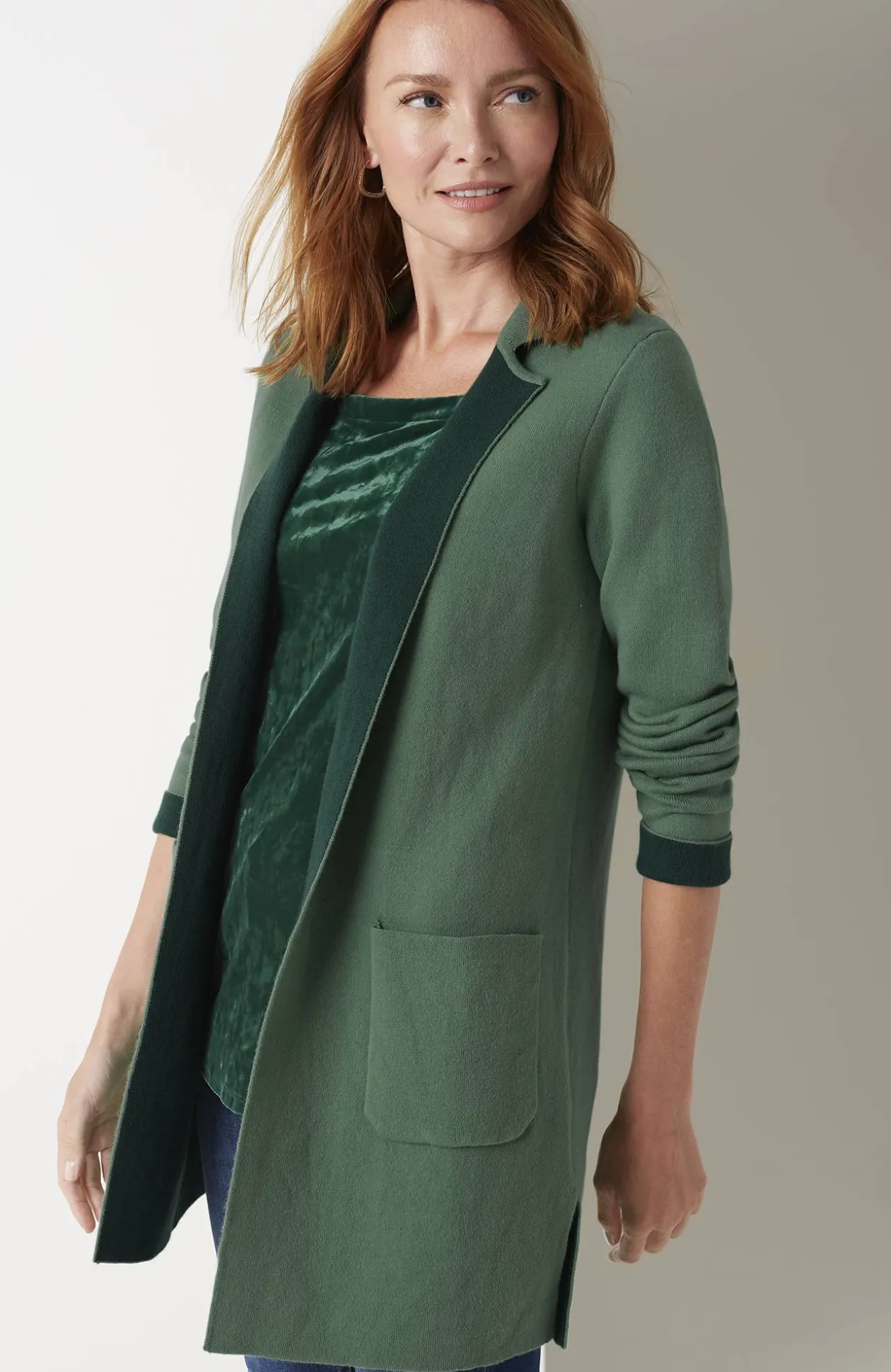 Majestic Open-Front Cardi