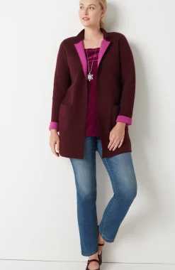 Majestic Open-Front Cardi
