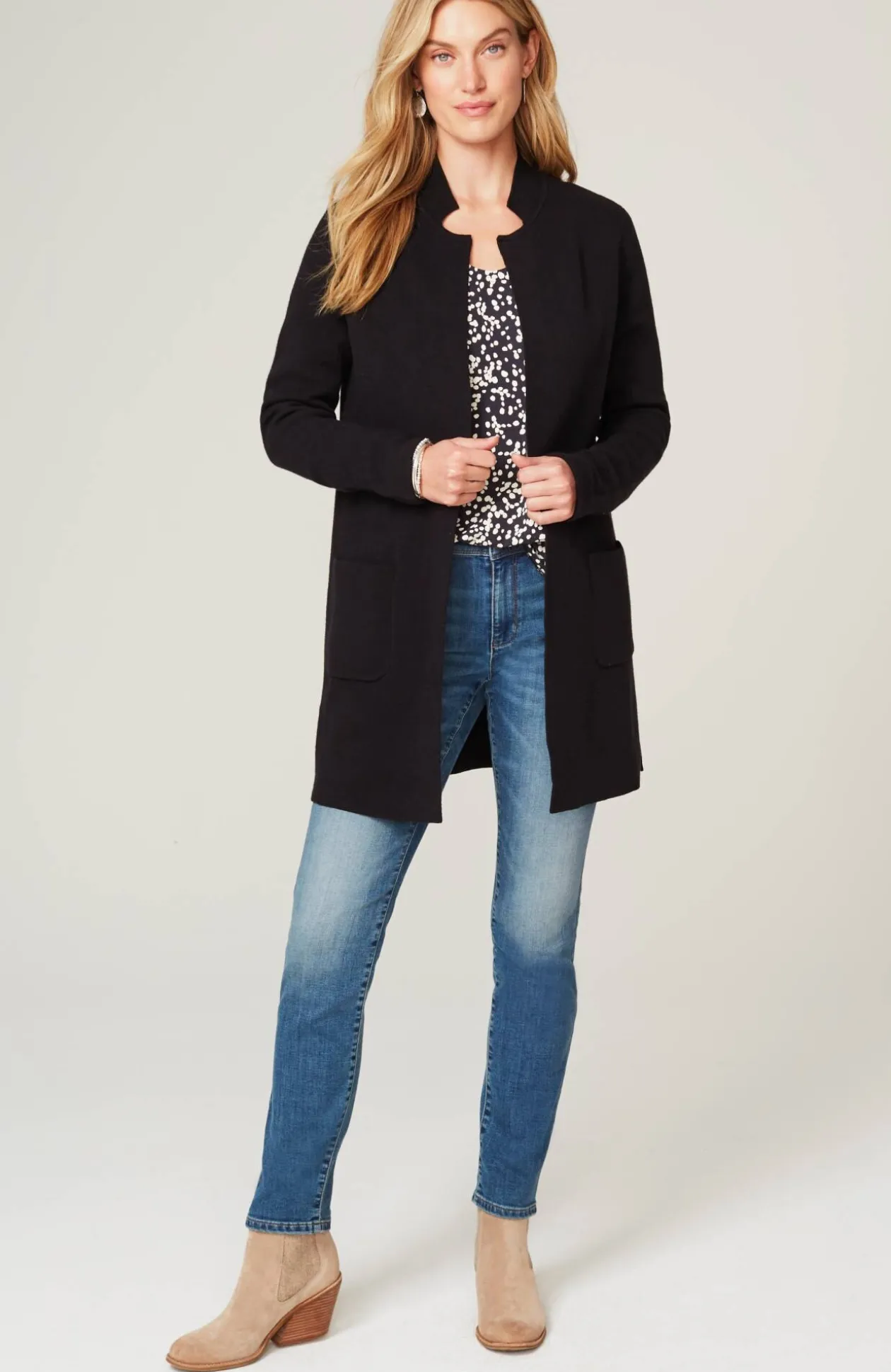 Majestic Open-Front Cardi