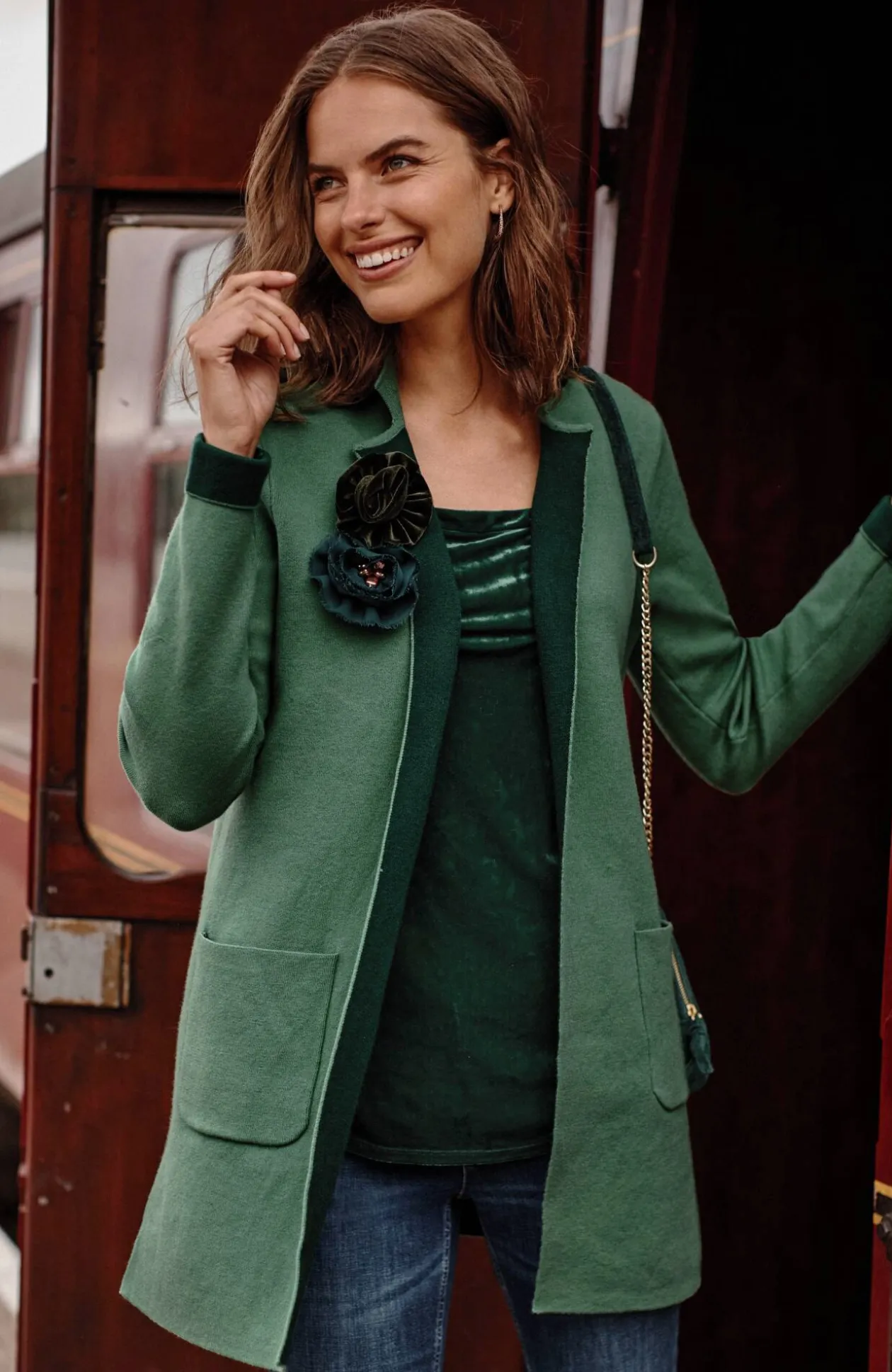 Majestic Open-Front Cardi